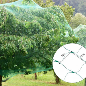 Plasa de protectie impotriva pasarilor in gradina Generic, plastic, verde, 4 x 5 m
