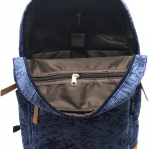 Rucsac unisex SAMGOO, panza, albastru/negru/maro, 41,5 x 32,5 x 15,5 cm