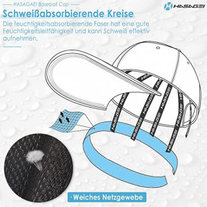 Sapca de baseball HASAGEI, bumbac, roz, unisex, reglabila, 52-60 cm