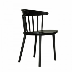 Scaun Blalock, 78.50 x 50 x 52 cm, plastic, negru