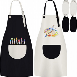 Set 2 sorturi de pictura pentru copii cadou bdao, alb/negru, poliester, XL