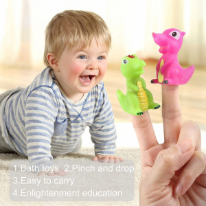 Set de 10 dinozauri si 10 oua pentru umplere de Paste LIHAO, plastic, multicolor, 3 x 6 cm / 6 x 8 cm