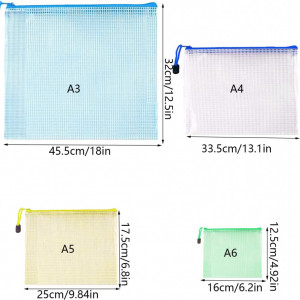 Set de 16 organizatoare pentru documente Loscrew, PVC, multicolor