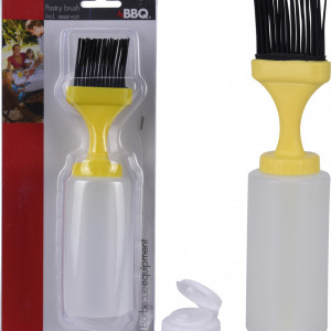 Set de 2 perii de silicon cu recipient pentru sos, diametru 5,7 cm