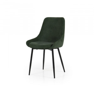 Set de 2 scaune tapitate Mankato, Verde, 85 x 48 x 55 cm