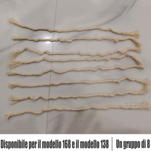Set de 4 seturi de 8 fitile pentru soba pe ulei Lincheer, bumbac, bej