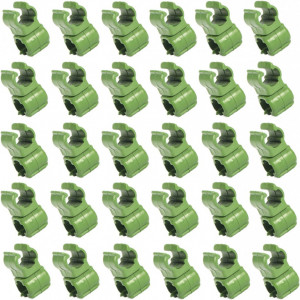 Set de 50 conectori pentru tomate Miiooan, PP, verde, 11mm