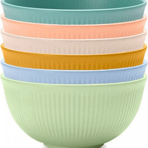 Set de 6 boluri Generic, PVC, multicolor, 15 x 7,5 cm