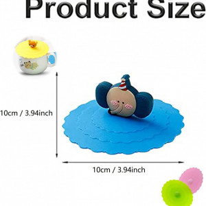 Set de 8 capace pentru cani SUWYNJ, silicon, multicolor, 10 x 10 cm