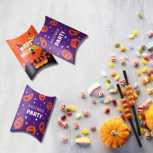 Set de vesela de 69 piese pentru halloween Metaparty, hartie, multicolor