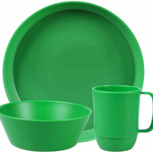 Set de vesela Greentainer, plastic, multicolor, 12 piese