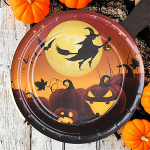Set de vesela pentru petrecere Alaiyaky, carton, multicolor, 107 piese