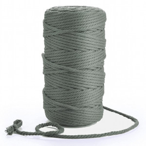 Sul de ata pentru macrame Jbson, bumbac, gri, 150 m