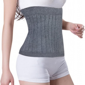 Suport elastic pentru talie YJZQ, casmir, gri, marimea M