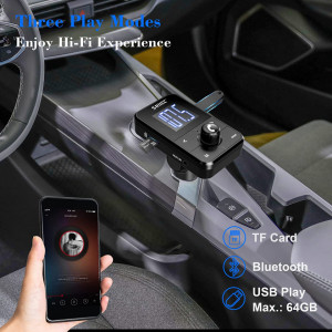 Transmitator radio auto bluetooth SUNITEC, negru, USB