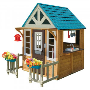 Casa de joaca pentru copii KidKraft, lemn masiv, multicolor, 163 x 124 x 173 cm