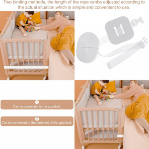 Curea pentru fixare patut YHSKJCD, poliester, alb, 8 m