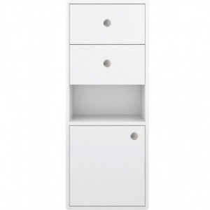 Dulap pentru baie Tom Tailor, MDF, alb, 40 x 33 x 100 cm