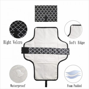 Geanta de infasat YaYiBo, textil, negru/alb, 27 x 16 x 5 cm