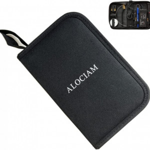 Geanta pentru depozitare ALOCIAM, tesatura Oxford, negru, 27 x 13,6 x 6,6 cm