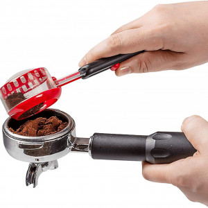 Lingurita de masurare a cafelei COLEESON, plastic, rosu/negru, 21 cm