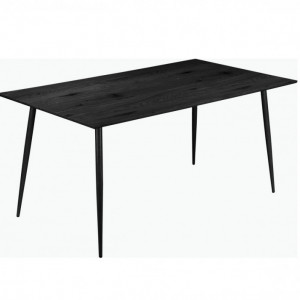 Masa de living Monza Eadwine MDF/metal, negru, 120 cm x 76 cm x 80 cm