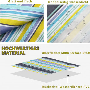 Patura de picnic BLAZOR, tesatura Oxford/PVC, multicolor, 150 x 200 cm