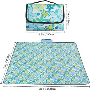 Patura de picnic Pomarks, PVC/tesatura Oxford, multicolor, 200 X 200 cm