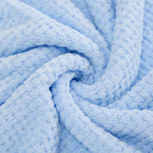 Patura pentru bebelusi MINIMOTO, textil, albastru, 70 x 140 cm