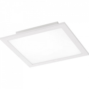 Plafoniera Flat II, metal/plastic, alba, 30 x 6 x 30 cm, 20w