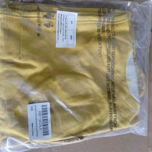 Sac de dormit pentru bebelusi Miracle Baby, bumbac, galben, 3-6 luni