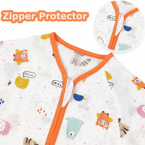 Salopeta de dormit pentru bebelusi Minizone, bumbac, multicolor, 2-3 ani