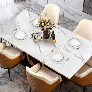 Set 4 naproane pentru farfurii VINILITE , bumbac/poliester, portocaliu/albastru, lavabil, 33cm