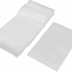 Set de 100 de pungi Sourcingmap, plastic, transparent, 13 x 9 cm