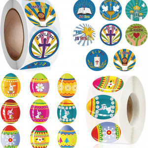 Set de 2 role cu stickere pentru Paste Seasboes, 1000 piese, hartie, multicolor