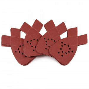 Set de 20 foi abrazive cu 12 gauri si 2 varfuri de rezerva SPEEDWOX, oxid de aluminiu, rosu, 240, 135 mm x 95 mm