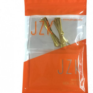 Set de 200 pungi cu arcuri de celofan pentru dulciuri JZK, plastic, transparent, 8 x 12,5 cm