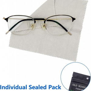 Set de 3 lavete pentru ochelari Sunshine, microfibra, gri, 14 x 14 cm