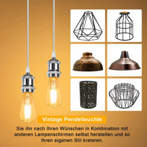 Set de 3 lustre tip pendul Befurglor, metal, crom, 10 x 120 cm