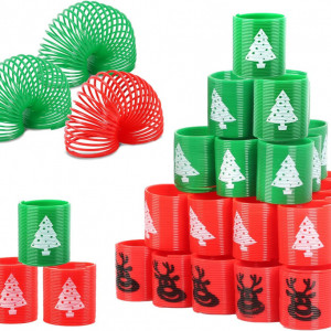 Set de 39 arcuri spiralate TAROMA, plastic, multicolor, 3,4 x 3,7 cm