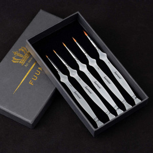 Set de 5 pensoane profesionale Fuumuui, transparent/argintiu