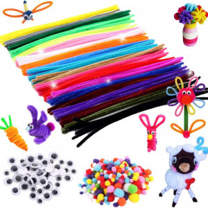 Set de 500 piese pentru mestesuguri JINGYOU, multicolor, textil/metal
