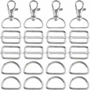 Set de 80 catarame pentru curele Baotongle, otel inoxidabil, argintiu