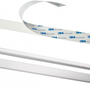 Suport autoadeziv pentru prosoape Froibetz, aluminiu, argintiu, 50 cm