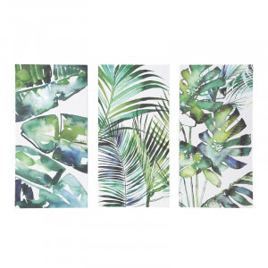 Tablou multiplu Seră Botanică pe pânză, 100cm H x 150cm W x 4cm D