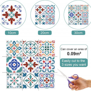 Tapet Morcart, vinil, 12 piese, multicolor, 30,5 x 30,5 cm