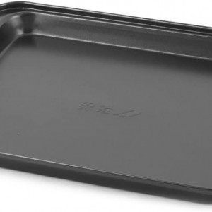 Tava pentru paine Sourcingmap, metal, gri, 24 x 18,5 x 2 cm