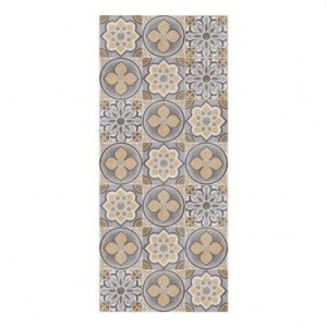 Traversa Carena, textil, bej/gri, 65 x 150 cm