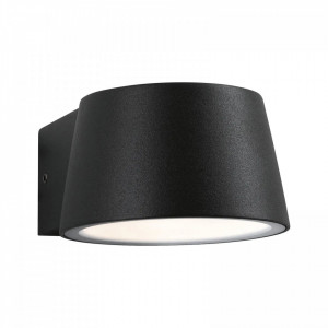 Aplica de exterior Capea II, metal, neagra, 9 x 5 x 12 cm