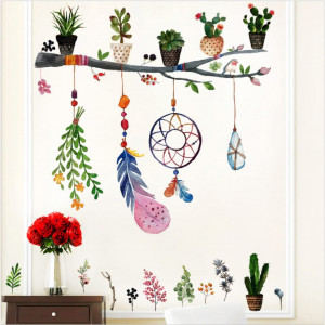 Autocolant de perete HautStore, PVC, multicolor, 72 x 78 cm